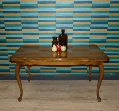 vintage Tisch 60er Jahre Chippendale Stil COFFEETABLE Kurbeltisch "Mufuti" breit - Bild 1 von 4