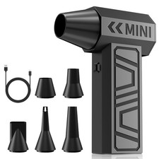 Compressed Air Duster, 130,000RPM Super Power Electric Air Duster, 3-Gear Adj...