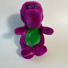 Vintage Original BARNEY The Dinosaur Plush Rare 1992 Lyons Group Closed Mouth