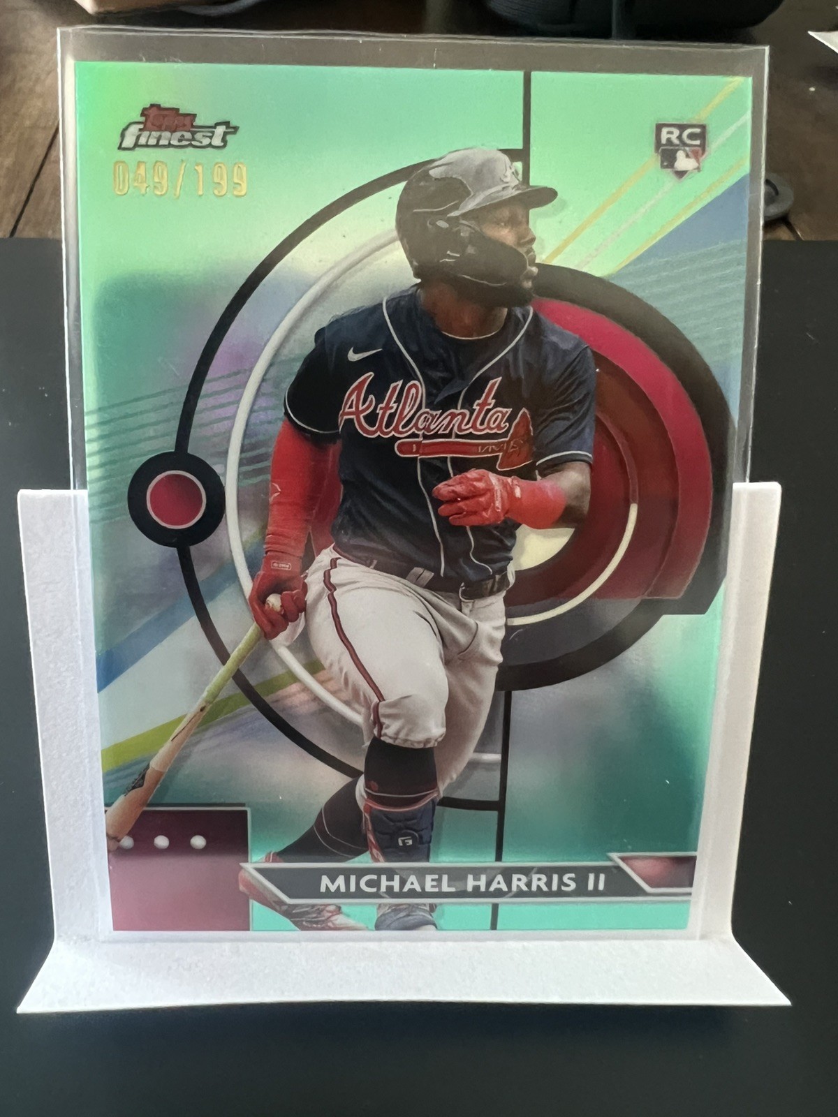 2023 Topps Finest - Michael Harris II RC - Aqua Refractor Parallel - /199 SP