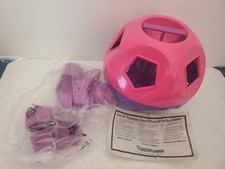 TUPPERWARE TUPERKIDS NEW SHAPE-O TOY PINK  PURPLE COLORS SHAPES SORTER BALL