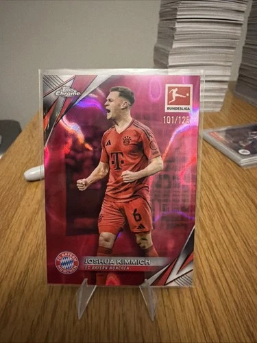 2024-25 Topps Chrome Bundesliga Joshua Kimmich #79 Magenta Lava Refractor /125