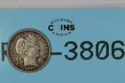 1907 10C LIBERTY HEAD BARBER SILVER DIME Early US Type RAW-3806