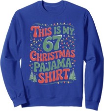 Xmas Holiday Christmas Pajama Design Funny Xmas Unisex Crewneck Sweatshirt