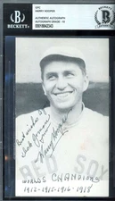 Harry Hooper Gem Mint 10 Beckett BAS Signed 1952 Government Postcard GPC Autogra