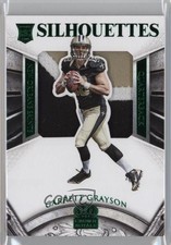 2015 Panini Crown Royale Rookie Silhouettes Green 3/5 Garrett Grayson #215 1e5