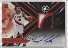 2022 Panini Chronicles Limited Rookie Jersey Prime 16/25 Jabari Walker Auto 1lt0