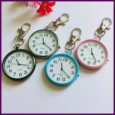 New Tiny Cute Quartz Pocket Watch with Keyring Men Women Quartz Watch for Nurses