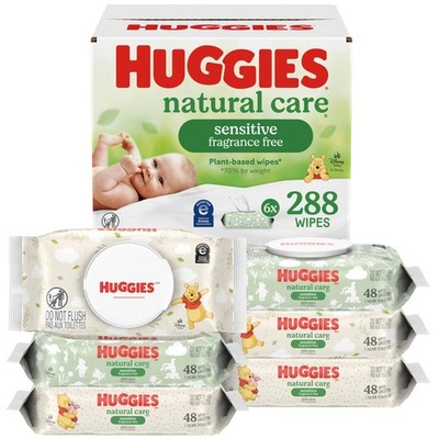 Huggies Natural Care Sensitive 48 Count (Pack of 6), 48 6)