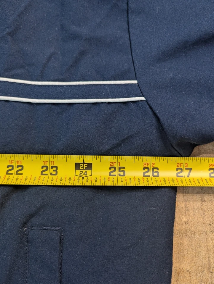 Chaqueta cortavientos vintage Reebok cremallera completa para hombre XL azul Foto 3 de 4