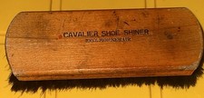 Vintage CAVALIER SHOE SHINER BRUSH Wood Handle 100 HORSEHAIR
