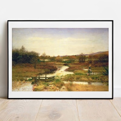 Kunstdruck Millais Verweilender Herbst, 1890 Giclée Poster Wandbild Gemälde