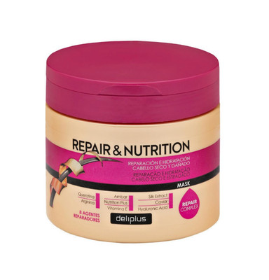 Repair & Nutrition Naturmaske trockenes und geschädigtes Haar mit 8 Reparaturinhaltsstoffen