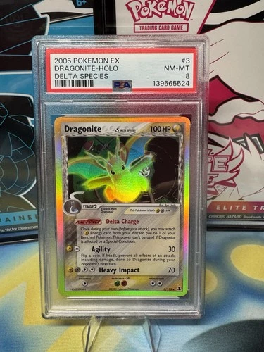 Pokémon Dragonite Delta Species Holo Rare 100HP Stage 2 3/113 PSA 8