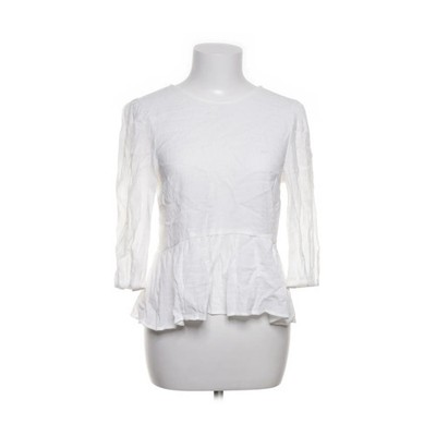 Divided by H&M, Peplum Top, Größe: 36, Weiß, Polyamid/Viskose, Einfarbig #7eQ