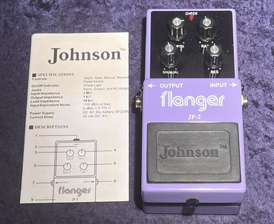 Johnson Flanger JF-2 Guitar Effects Pedal with Original Box