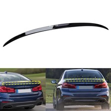 M5 Stil Schwarz Glänzed Heckspoilerlippe Heckflügel für BMW 5er G30 G31 ab.2017