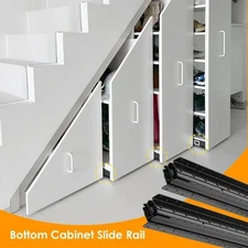 1pair  32in Undermount Heavy Duty Drawer Slides Full Extension 260 LB Load