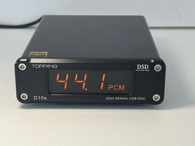 Topping D10s DSD 32bit 384kHz HiFi USB DAC Audio, RCA/Coaxial/Optical Outputs