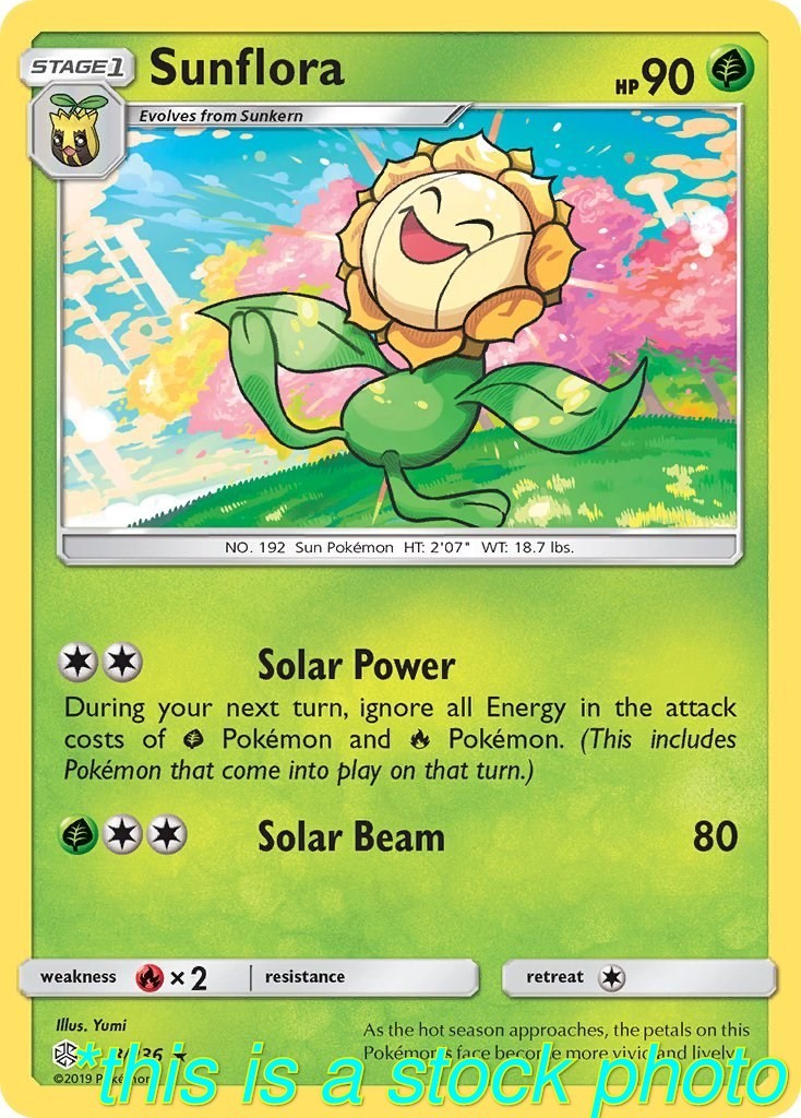 Sunflora Rare NM [SM - Cosmic Eclipse - 8/236]