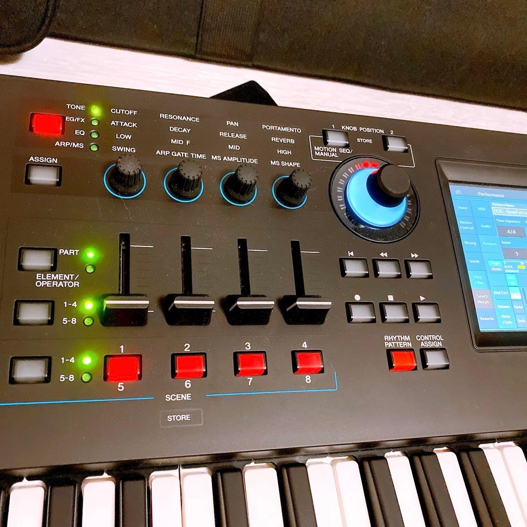 Yamaha MODX7 76-Key Semi Weighted Keyboard Synthesizer - Black for