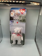 Maple the Canadian Bear ORIGINAL Ty Teenie Beanie Baby McDonalds 1999 Toy NEW
