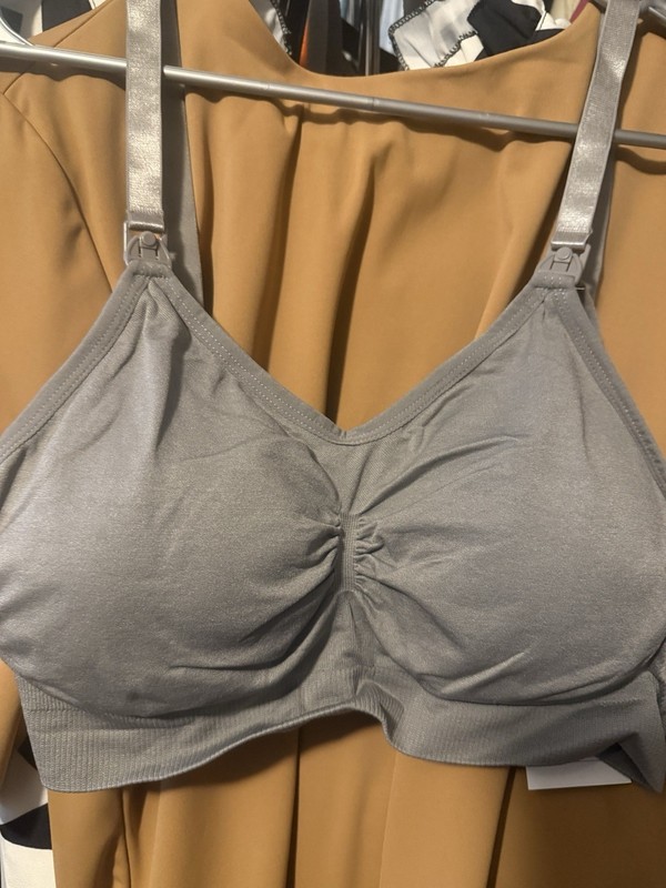Valcatch Seamless Nursing & Maternity Bra – Grey – Size XL