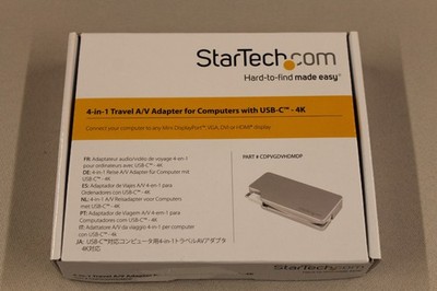 StarTech 4-in-1 USB-C to VGA/DVI/HDMI/mDP Travel A/V Adapter -USED Tested