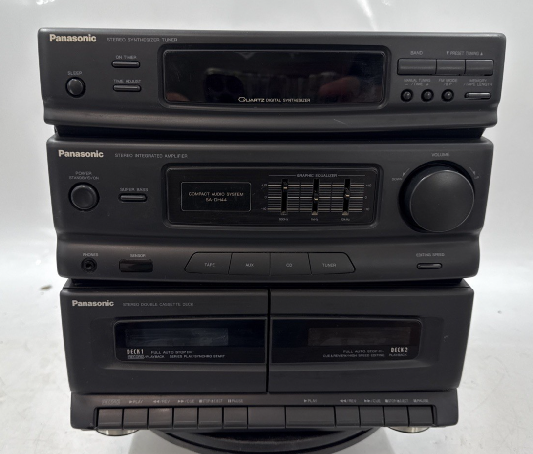 Panasonic SA-DH44 Stereo Double Cassette Receiver Tested! EB-18935