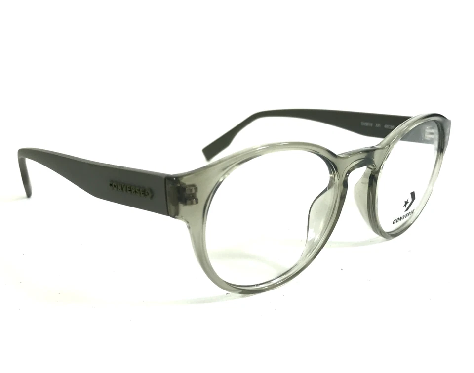 Converse Eyeglasses Frames CV5018 331 Transparent Green Round Full Rim 49-20-145 - Image 2 of 4