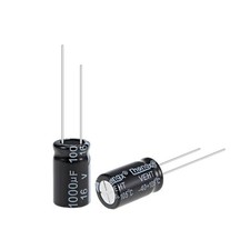 25Pack 1000uF 16V Capacitor Aluminum Electrolytic Capacitors 105C High Temp