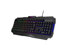 MSI FORGE GK100 Wired Gaming Keyboard, Full-Size 104-Key Membrane Keyboard, RGB