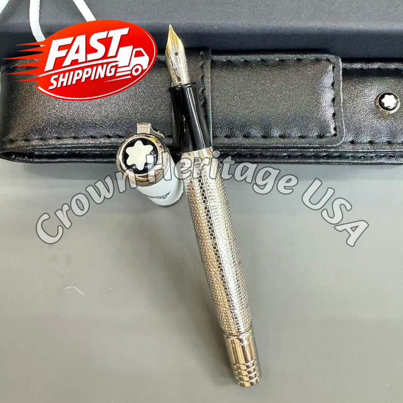 Bid|MB Great Characters Mohammad Ali Collectibles White w/ Leather Pen Case Rare