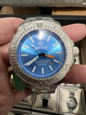 DAYNIGHT OPS PRO-TRITIUM TUBES AUTOMATIC 46M BEZEL LIGHT BLUE/YELLOW TRITIUM TUB