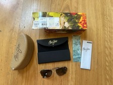 Maui Jim Cliff House Authenitc Polarized Titanium Sunglasses 247-16 Gold/Bronze