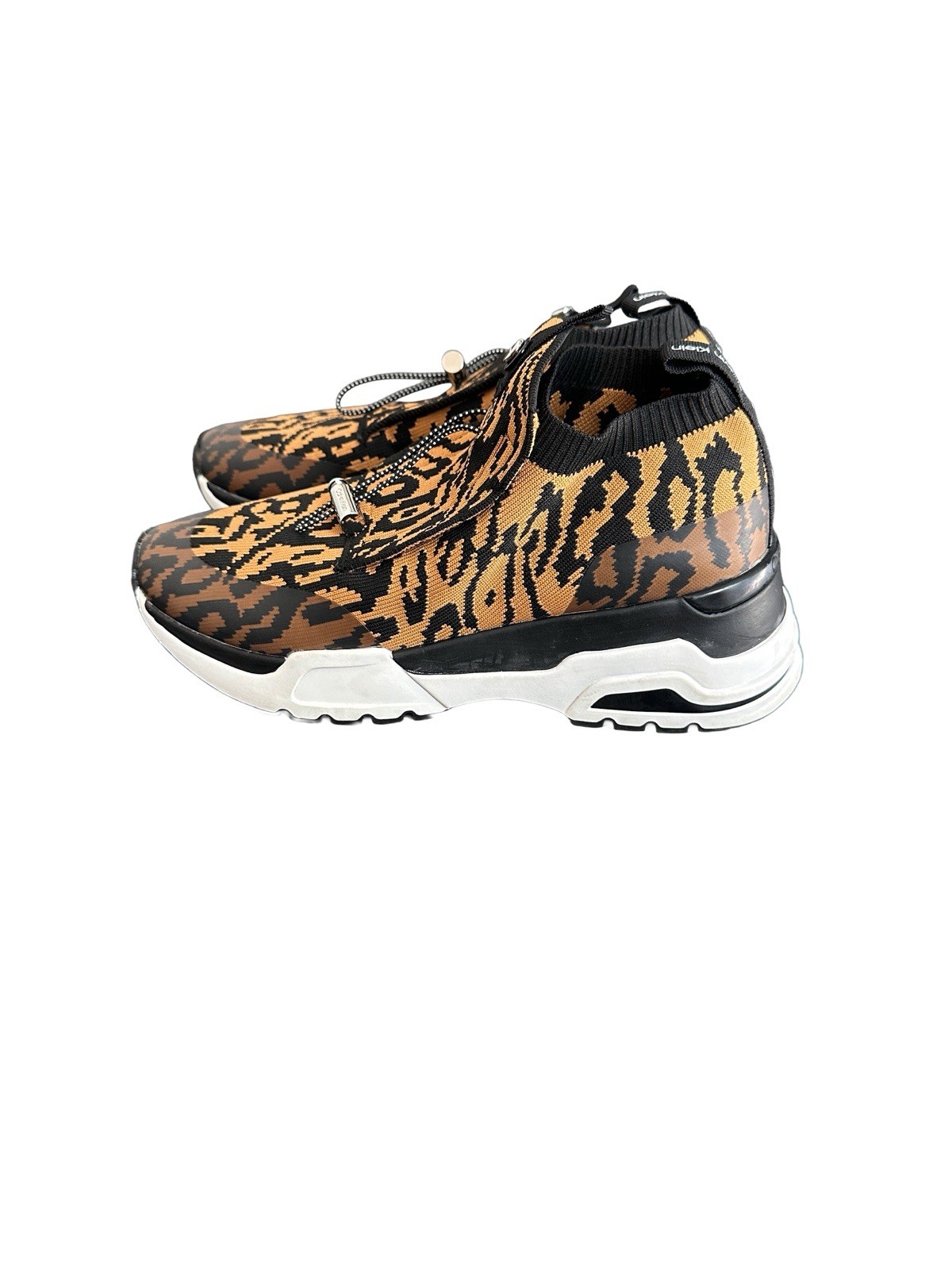 Calvin Klein Black and Brown Leopard  women’s Sneakers image 4