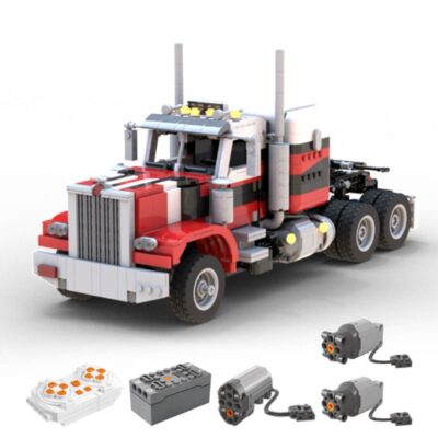 MOC-138325 Tech Semi-trailer Truck 1538 Stück Dynamic Version für 9 Jahre