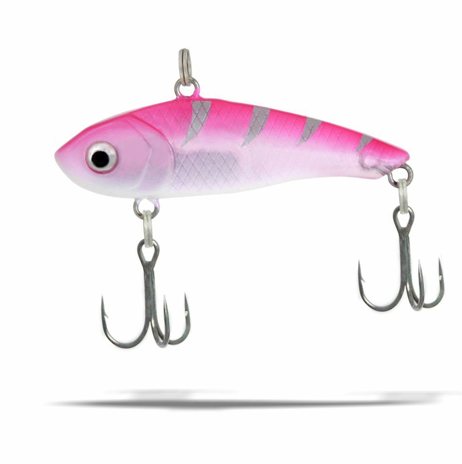 bubble gum colored fishing lure Dynamic HD Ice Lure: Bubble Gum; 2 in