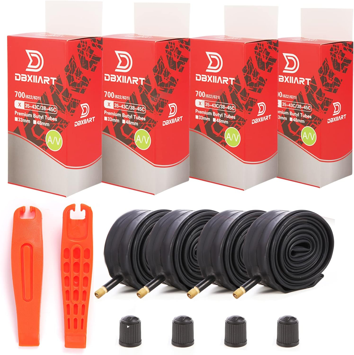 PCS Heavy Duty Bike Tubes 700X38C 700X40C 700X43C 700X45C 38C