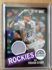 TREVOR STORY 2020 Topps 1985 '85 Relics BLACK #85TRTS /199 COLORADO ROCKIES