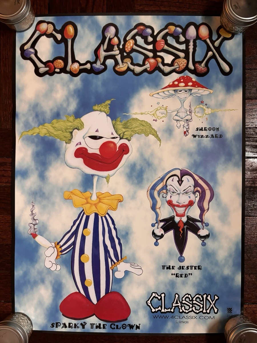 【00s☆人気デザイン】ヒスグラ DEVIL'S NIGHT JP Y2K Vintage Y2K 2000 Classix Glass Promo Poster-Head Shop-18x25