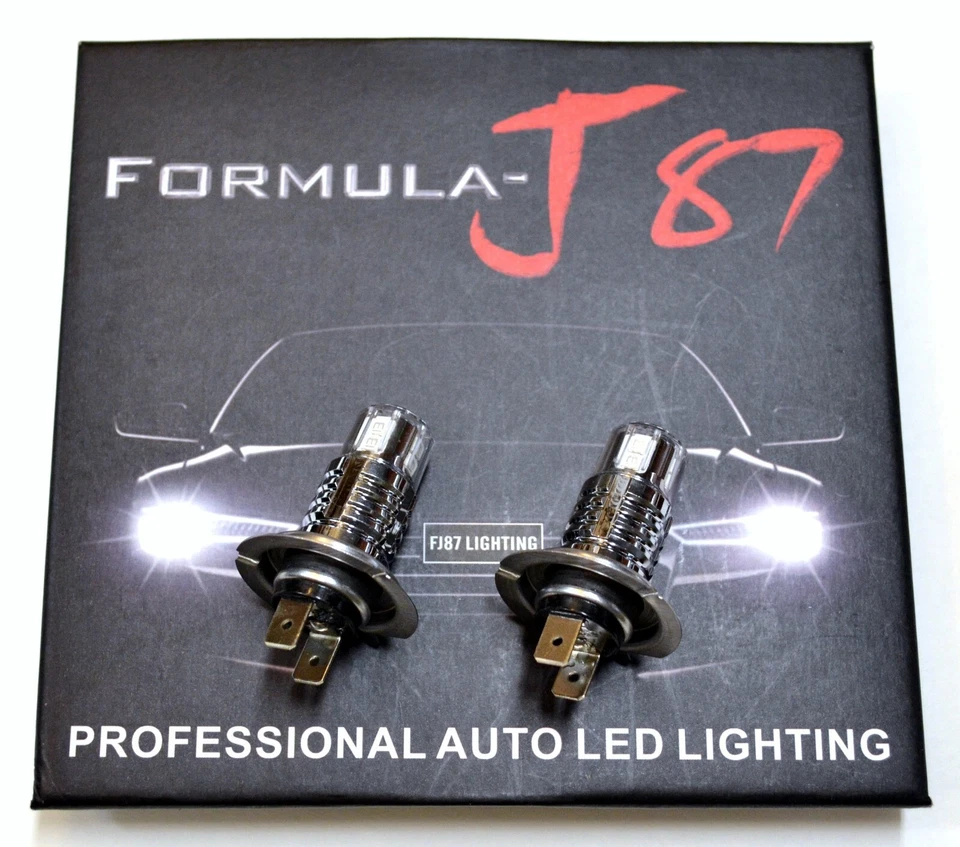 LED 20W H7 Green Two Bulbs Head Light High Beam Replacement Lamp Fit Show Color - Image 2 of 4