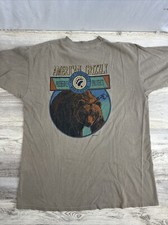 Vintage 90s American Grizzly Nature T-Shirt Single Stitch Made in USA Size Large