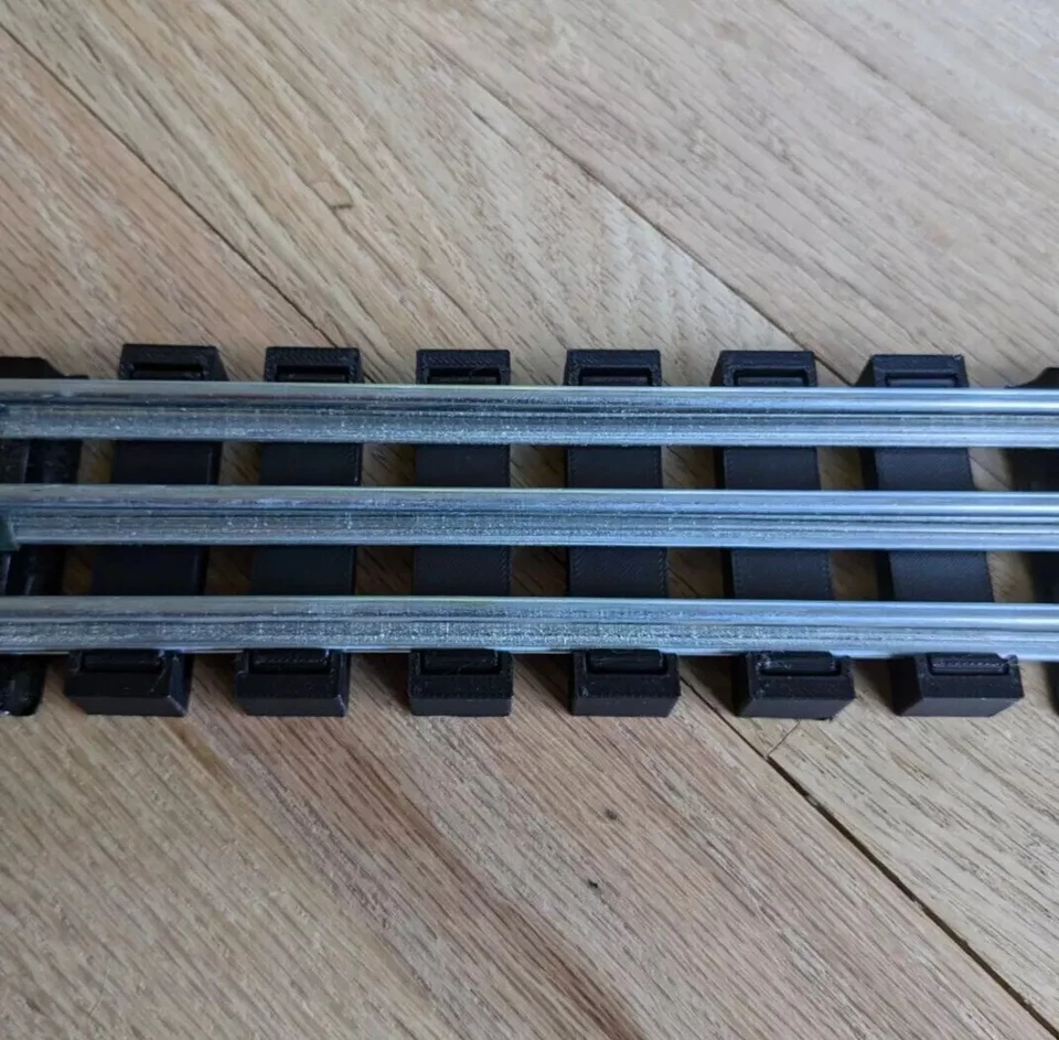 Snap on Railroad Ties for O Gauge Model Railroads Using Tubular Train Track - Image 3 of 4