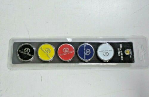 NEU CMC Golf Barton Creek Golfball Marker 5er Pack | Weiß Blau Rot Gelb Schwarz - Bild 9 von 9