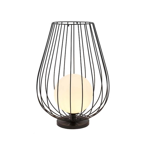 Стальная лампа Nino Leuchten Vega 1 flammig schwarz wei из современного металла длиной 32 см 17790₽