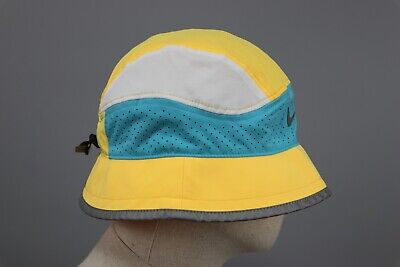 NIKE Dri-Fit Perforated Vintage Blue/White/Yellow Polyester NIKE Dri-Fit Perforated Vintage Blue/White/Yellow Polyester
