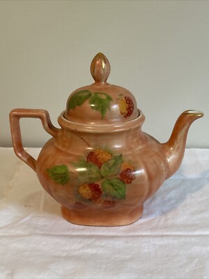 Vintage Hand Painted Bareuther Waldsassen Bavaria Germany Teapot signed Marg't