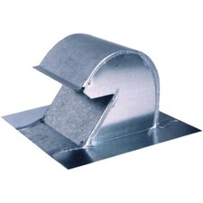 Master Flow Vent Roof Cap Goose Neck Heavy Duty Screen Galvanized-Steel 6 in. H