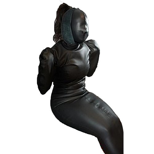 Genuine Leather BDSM Armbinder Bondage Restraint Playsuit Slave Gear Costume - Picture 2 of 9